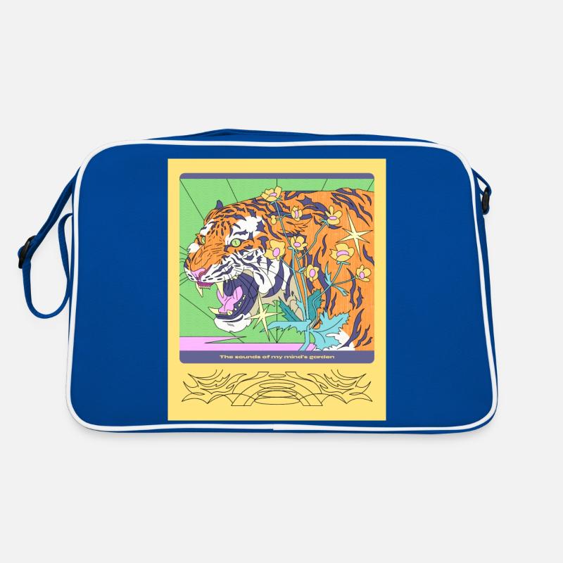 Tiger und ein Zitat! Retro Tasche