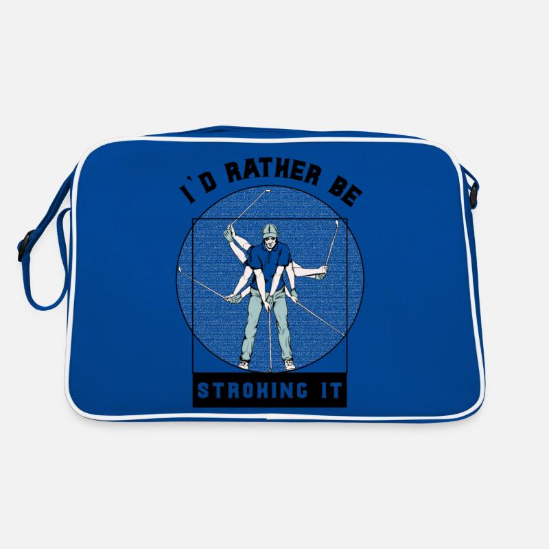 i d rather be stroking it Retro Bag