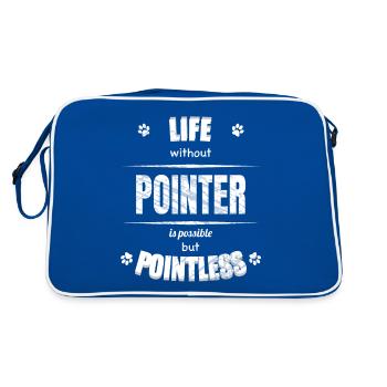 Life is possible but pointless - Pointer - Retro Bag - blue/white - Back