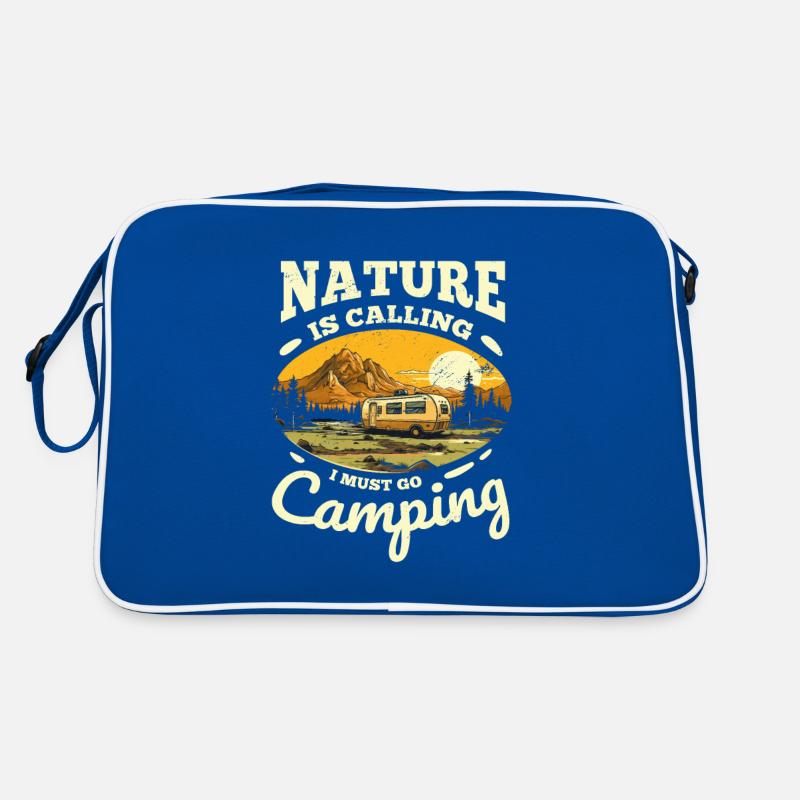 Camping Geschenk Camp Zelten Wohnmobil Wohnwagen Retro Tasche
