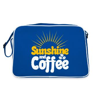 Sunshine and Coffee - Retro Bag - blue/white - Back