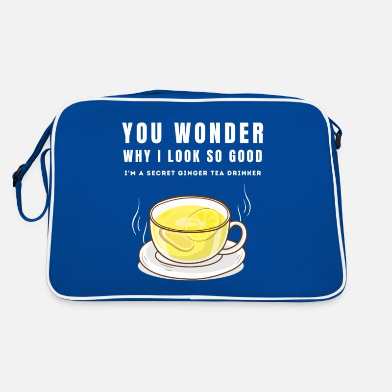 I'M A SECRET GINGER TEA DRINKER Ingwertee Ingwer Retro Bag