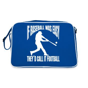 Équipe de baseball Joueur de baseball - Sac Retro - bleu/blanc - Dos