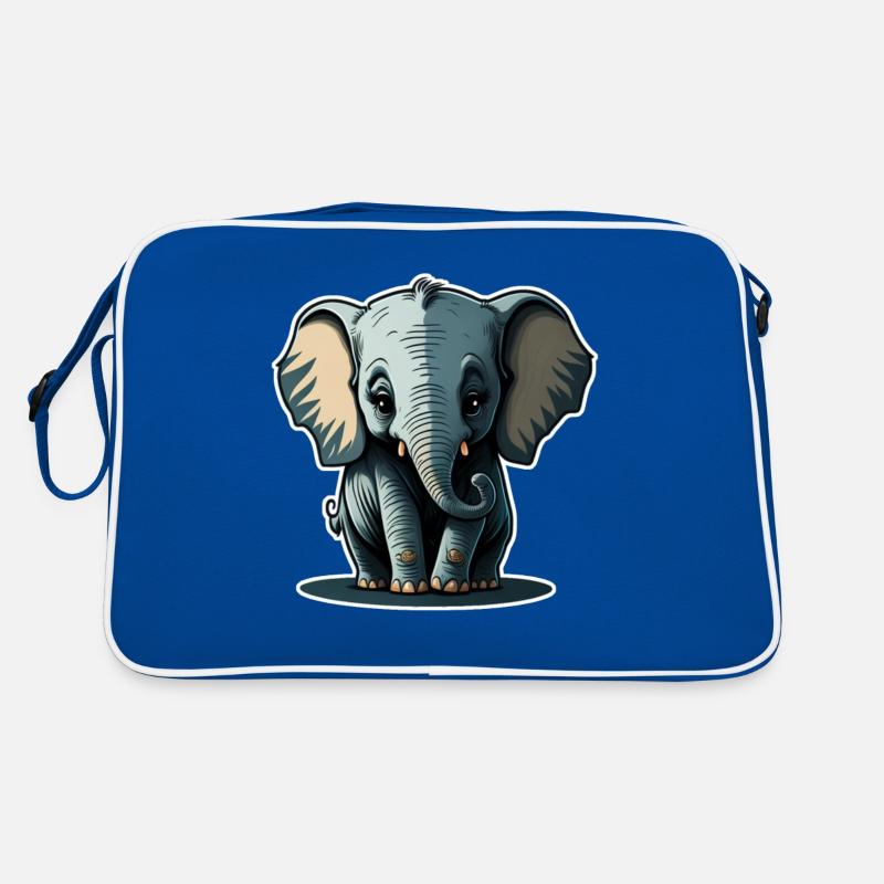 Mignon bébé éléphant éléphant Sac Retro