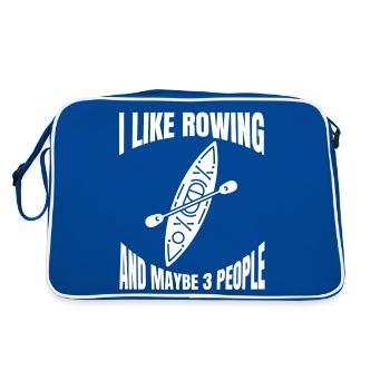 Équipe d’aviron du club d’aviron du club d’aviron sportif d’aviron - Sac Retro - bleu/blanc - Dos