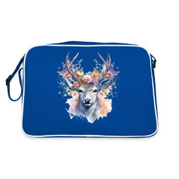 Remplacement dirndl cerf bois cerf cerf - Sac Retro - bleu/blanc - Dos