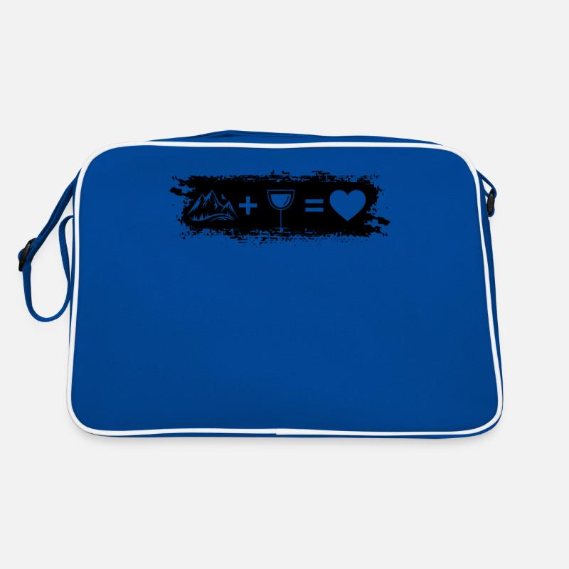 Grunge Rectangle - Heart - Wine - Mountain - Retro Bag