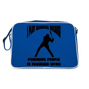 baseball player baseball baseball team baseball player - Retro Bag - blue/white - Back