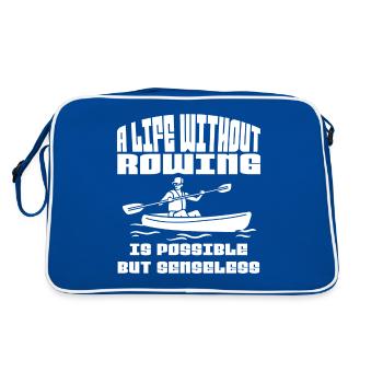 Rowing Rowing Team Rowing Rowing Club Rowing - Retro Bag - blue/white - Back