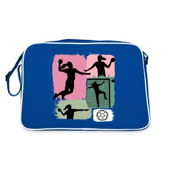 Sports d’intérieur Handball Joueur de handball Club Handball - Sac Retro - bleu/blanc - Dos