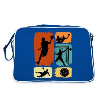 Sports d’intérieur Handball Joueur de handball Club Handball - Sac Retro - bleu/blanc - Dos