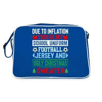 Due to inflation, this is my school uniform - Retro Bag - blue/white - Back