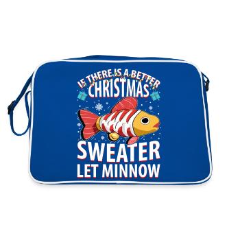 If There Is A Better Christmas Sweater Let Minnow - Retro Bag - blue/white - Back