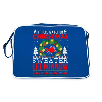 If There Is A Better Christmas Sweater Let Minnow - Retro Bag - blue/white - Back