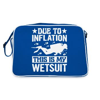 Due To Inflation - This Is My Wetsuit - Retro Bag - blue/white - Back