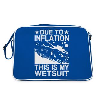 Due To Inflation - This Is My Wetsuit - Retro Bag - blue/white - Back
