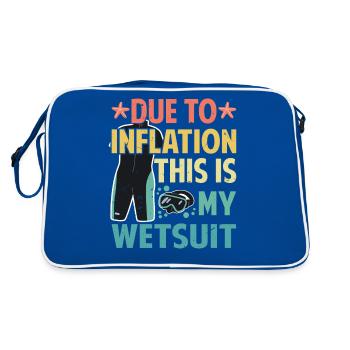 Due To Inflation - This Is My Wetsuit - Retro Bag - blue/white - Back