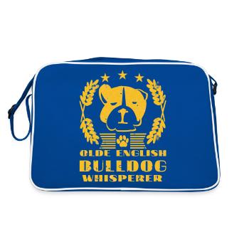 Un vieux bouledogue anglais - Sac Retro - bleu/blanc - Dos
