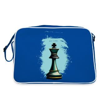 Roi des échecs - Sac Retro - bleu/blanc - Dos