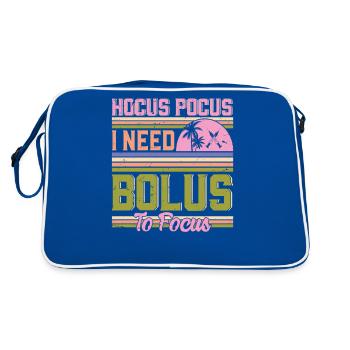 Hocus Pocus I Need Bolus To Focus - Diabetes - Retro Bag - blue/white - Back