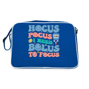 Hocus Pocus I Need Bolus To Focus - Diabetes - Retro Bag - blue/white - Back