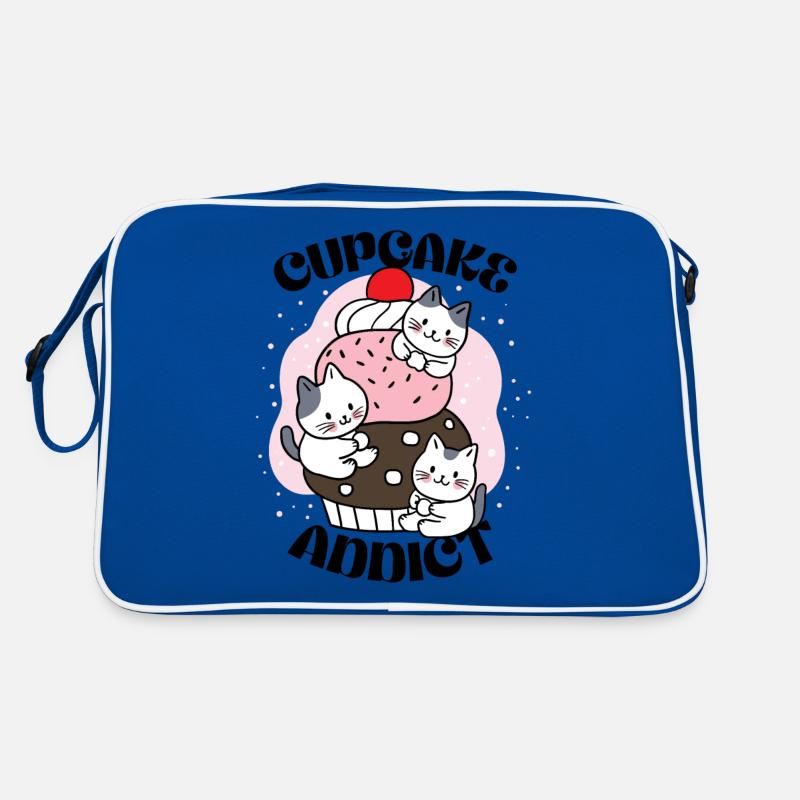 Cupcake addict Retro Tasche