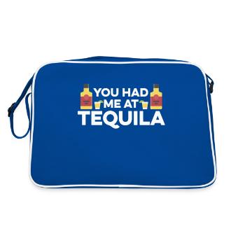Vous m’avez eu à la tequila drôle de boisson alcoolisée mexicaine - Sac Retro - bleu/blanc - Dos
