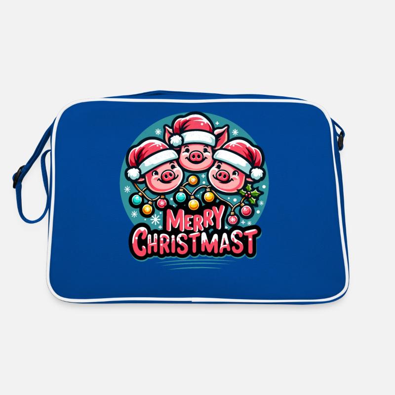 JOYEUX Noël - Repas de Noël rôti Sac Retro