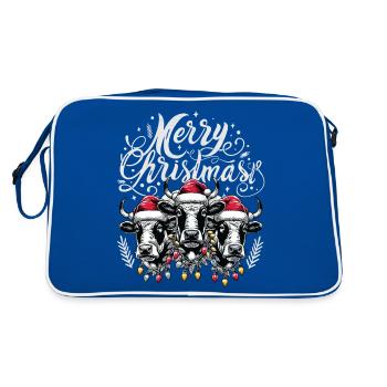 JOYEUX Noël - Rôti de bœuf de Noël - Sac Retro - bleu/blanc - Dos