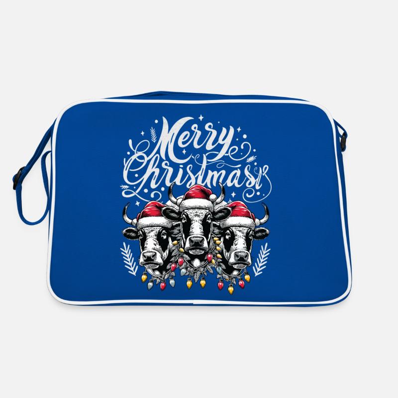 JOYEUX Noël - Rôti de bœuf de Noël Sac Retro