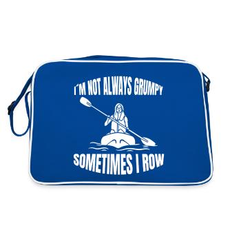 Rowing Rowing Rowing Rowing Club Rowing Team - Retro Bag - blue/white - Back