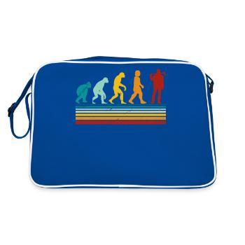 Retro Evolution Lumberjack - Wood Chipper - Retro Bag - blue/white - Back