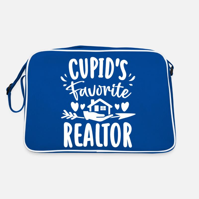 Joyeuse Saint-Valentin Cupidons Agent immobilier préféré enseigner Sac Retro