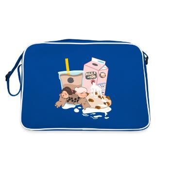 Biscuits and milk - Retro Bag - blue/white - Back