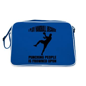 Joueur de handball Fan de handball Handball Équipe Handball - Sac Retro - bleu/blanc - Dos