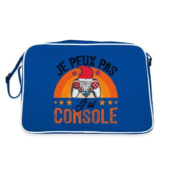 Je peux pas j ai console - Sac Retro - bleu/blanc - Dos
