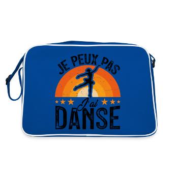 Je peux pas j ai Danse - Sac Retro - bleu/blanc - Dos