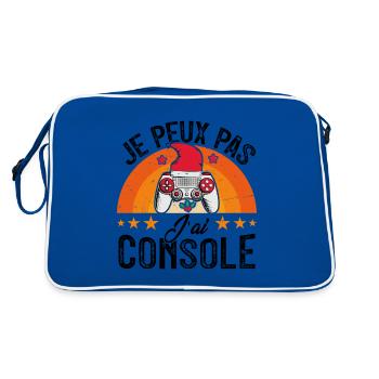 Je peux pas j ai console - Sac Retro - bleu/blanc - Dos