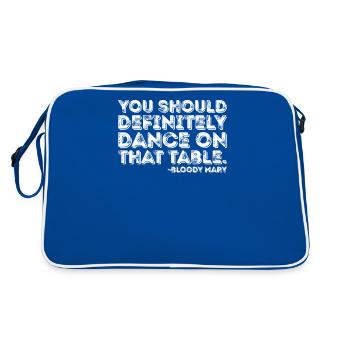 Tu devrais absolument danser sur cette table sanglante - Sac Retro - bleu/blanc - Dos