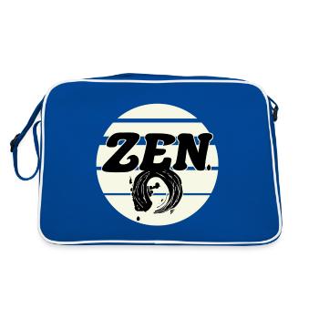 Zen - Retro Bag - blue/white - Back