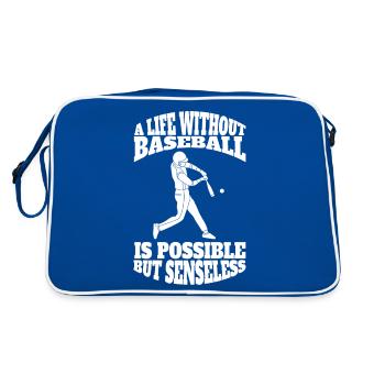 Joueur de baseball Équipe de baseball Équipe de baseball - Sac Retro - bleu/blanc - Dos