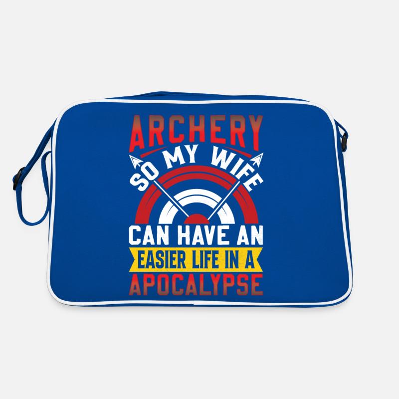 Funny Archery Saying - Apocalypse Retro Bag