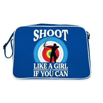 Femme de tir à l’arc - Archer Dicton - Sac Retro - bleu/blanc - Dos