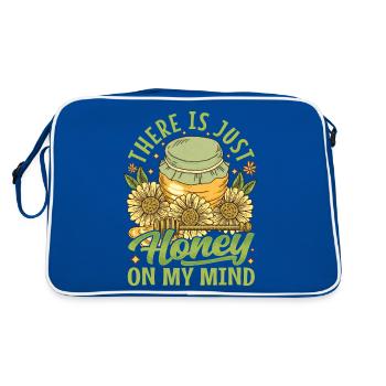 Juste du miel dans mon - Amoureux des abeilles - Sac Retro - bleu/blanc - Dos