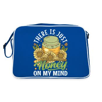 Juste du miel dans mon - Amoureux des abeilles - Sac Retro - bleu/blanc - Dos