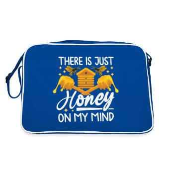 Juste du miel dans mon - Amoureux des abeilles - Sac Retro - bleu/blanc - Dos