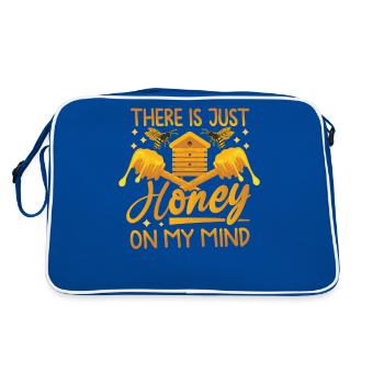 Juste du miel dans mon - Amoureux des abeilles - Sac Retro - bleu/blanc - Dos