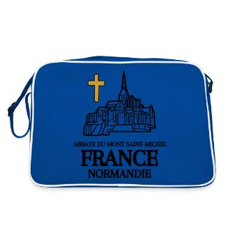 MONT SAINT MICHEL ABBEY FRANCE - Retro Bag - blue/white - Back