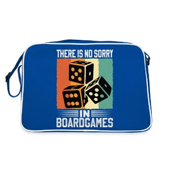 There Is No Sorry In Board Games - Retro Bag - blue/white - Back