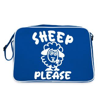 Des moutons s’il vous plaît - Sac Retro - bleu/blanc - Dos